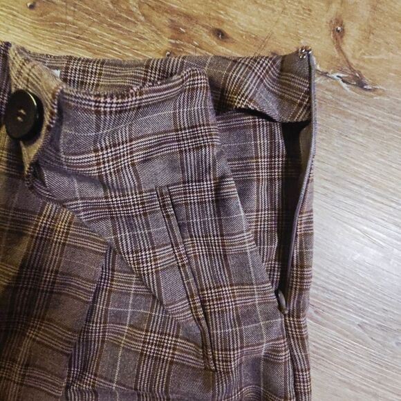 Altar'd State Brown Skort with Plaid Pattern - Picture 4 of 7